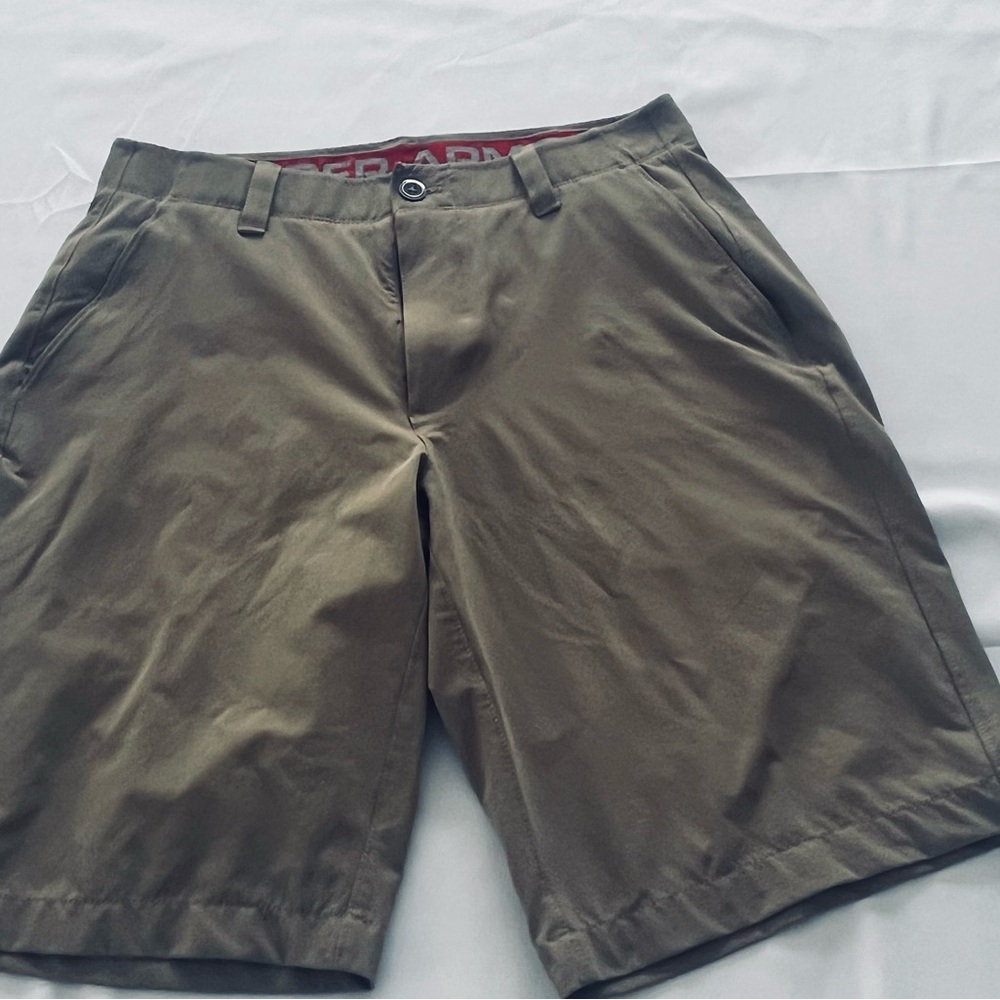 Under Armour Men's Khaki Flat Front Shorts